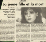 Mylène Farmer Presse Le Progrès 04 octobre 1994