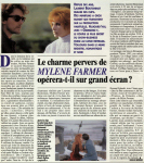 Mylène Farmer Presse Paris Match Octobre 1994