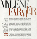 Mylène Farmer Presse Photo Novembre 1995