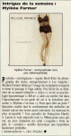 Mylène Farmer Presse 1995 Weekend N°47