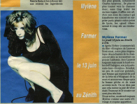Mylène Farmer Presse Temps Libre 09 mai 1996