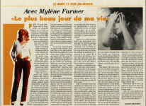 Mylène Farmer Presse Temps Libre 12 juin 1996