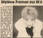 Presse Mylène Farmer - Le Figaro - 20 mars 1996