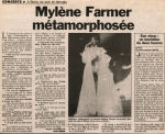 Mylène Farmer Presse Le Parisien 31 mai 1996