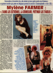 Mylène Farmer Presse Ciné Télé Revue Belgique avril 1996