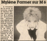 Mylène Farmer Presse Le Figaro 20 mars 1996