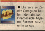 Mylène Farmer Presse Var Matin 24 mai 1996