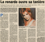 Mylène Farmer Presse Var Matin 24 mai 1996