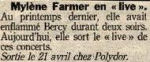 Mylène Farmermylene.netPresse 1997 Aujourd'hui en France 01/04/1997