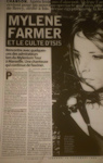 Presse Mylène Farmer - L'Humanité 24 septembre 1999