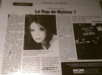 Presse Mylène Farmer - La Marseillaise 23 septembre 1999