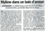 Mylène Farmer Presse La Tribune de Genève 08 avril 1999