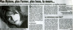 Mylène Farmer Presse Le Matin 08 avril 1999