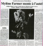 Presse Mylène Farmer - Le Monde 24 septembre 1999