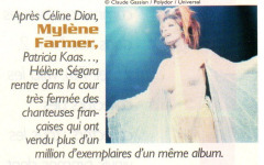 Mylène Farmer Presse Platine Février 2001