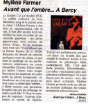 Mylène Farmer Presse L'écho républicain décembre 2006