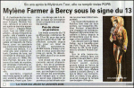 Mylène Farmer Presse La Voix du Nord 12 janvier 2006