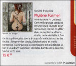 Mylène Farmer Contact Septembre 2008