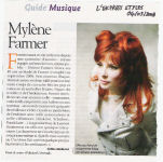 Mylène Farmer L'Express 04 septembre 2008