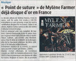 Mylène Farmer La République du centre 05 septembre 2008
