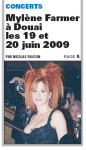 Mylène Farmer La Voix du Nord 12 Juin 2008