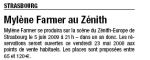 Mylène Farmer Les dernières nouvelles d'Alsace 20 mai 2008