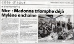 Mylène Farmer Nice Matin 18 mai 2008