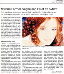 Mylène Farmer Ouest France 25 août 2008