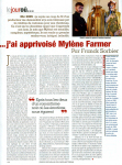 Mylène Farmer Paris Match 10 janvier 2008