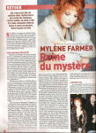 Mylène Farmer Ciné Télé Revue Belgique 21 août 2008