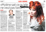 Mylène Farmer Presse 24 heures 31 août 2009