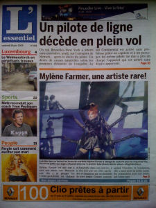 Mylène Farmer Tour 2009 Presse L'Essentiel 19 juin 2009