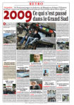 Mylène Farmer Presse La dépêche du Dimanche 27 décembre 2009