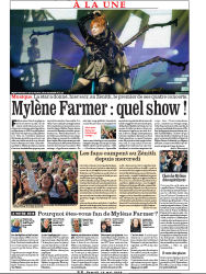 Mylène Farmer Tour 2009 Presse La Dépêche du Midi 16 mai 2009