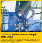 Mylène Farmer Tour 2009 Presse La Marseillaise 09 mai 2009