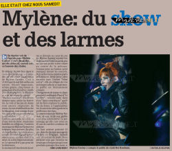 Mylène Farmer Presse La Meuse 21 septembre 2009