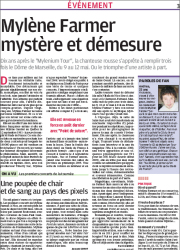 Mylène Farmer Presse La Provence 06 mai 2009
