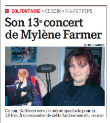 Mylène Farmer Presse La Province 19 septembre 2009