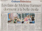 Mylène Farmer Presse La Tribune de Genève 01er septembre 2009