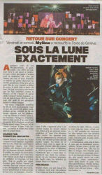 Mylène Farmer Presse Le Matin 07 septembre 2009