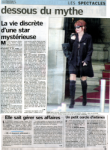 Mylène Farmer Presse Le Parisien 11 septembre 2009