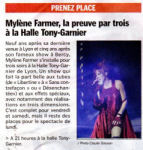 Mylène Farmer Presse Le Progrès 12 juin 2009