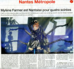 Mylène Farmer Presse Ouest France 23 mai 2009