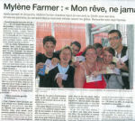 Mylène Farmer Presse Ouest France 25 mai 2009