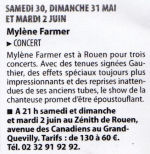 Mylène Farmer Presse Paris Normandie 28 mai 2009