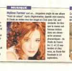 Mylène Farmer Presse Télé Moustique 22 juillet 2009