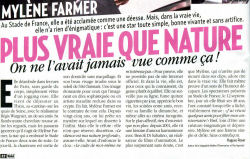 Mylène Farmer Presse Voici 25 septembre 2009
