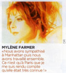 Mylène Farmer Presse VSD 29 juillet 2009