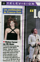 Mylène Farmer France Soir 30 mars 2010