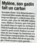 Mylène Farmer Presse 2010 France Soir 05 mars 2010